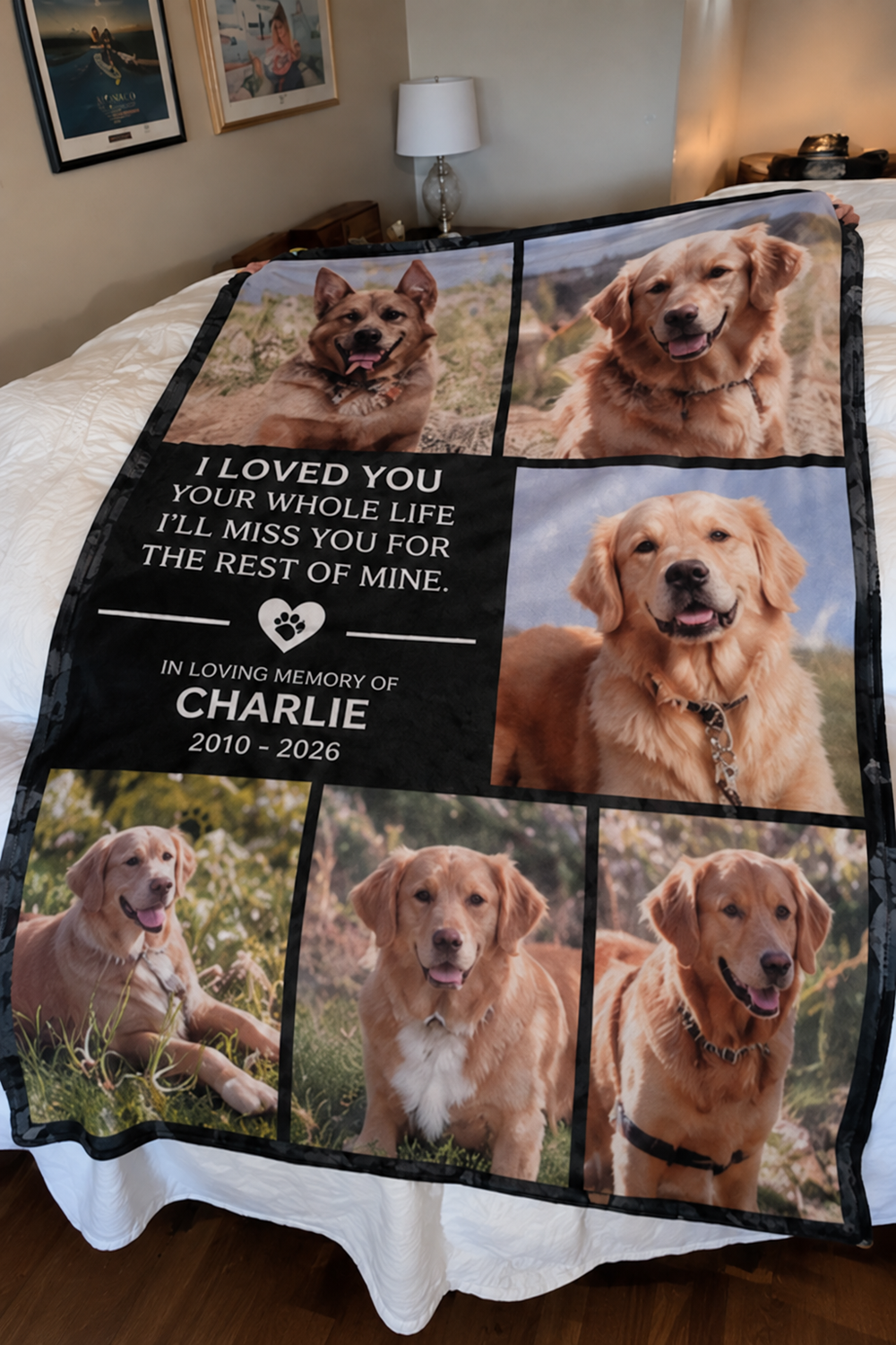 Customer memorial blanket