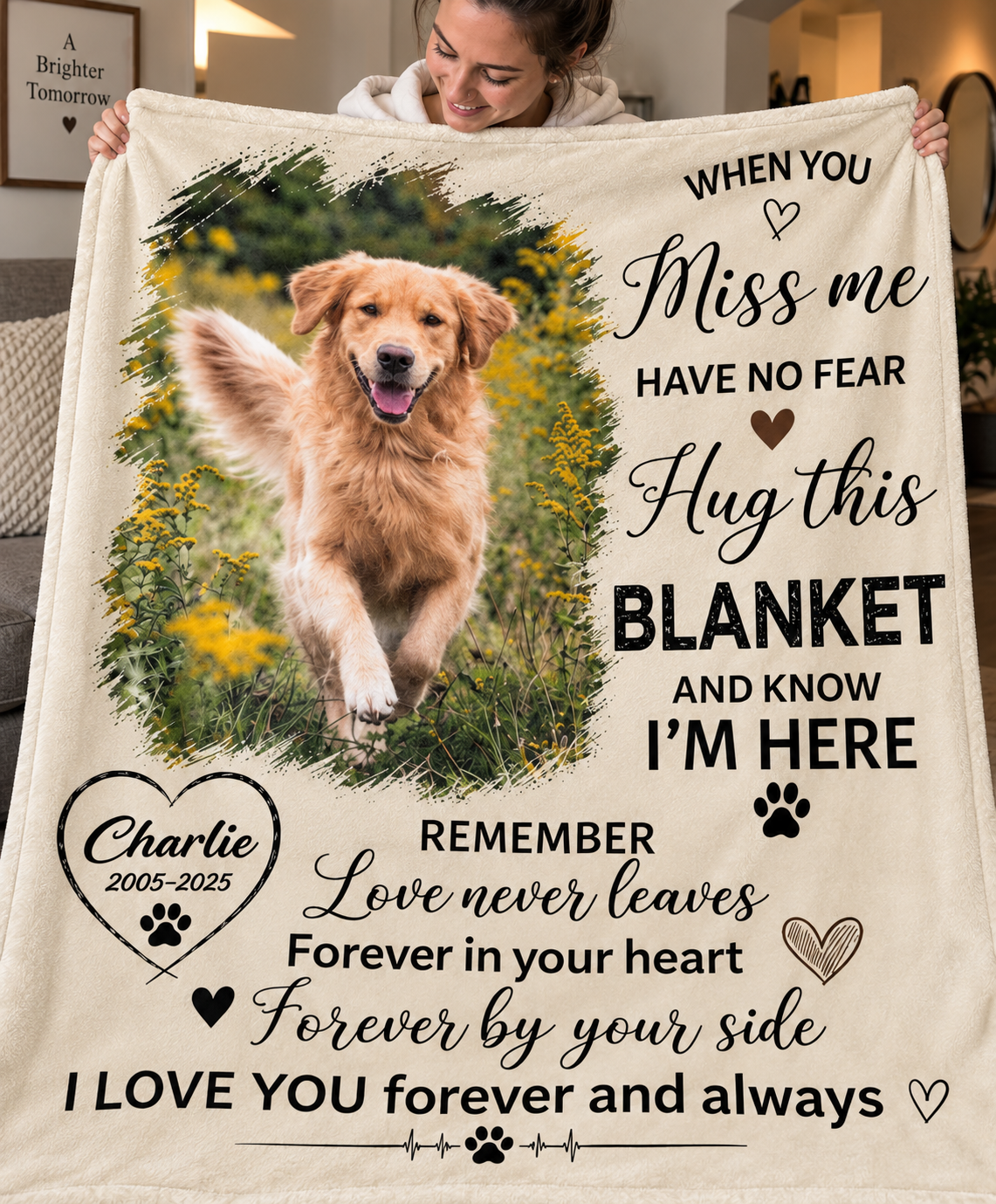 When You Miss Me blanket